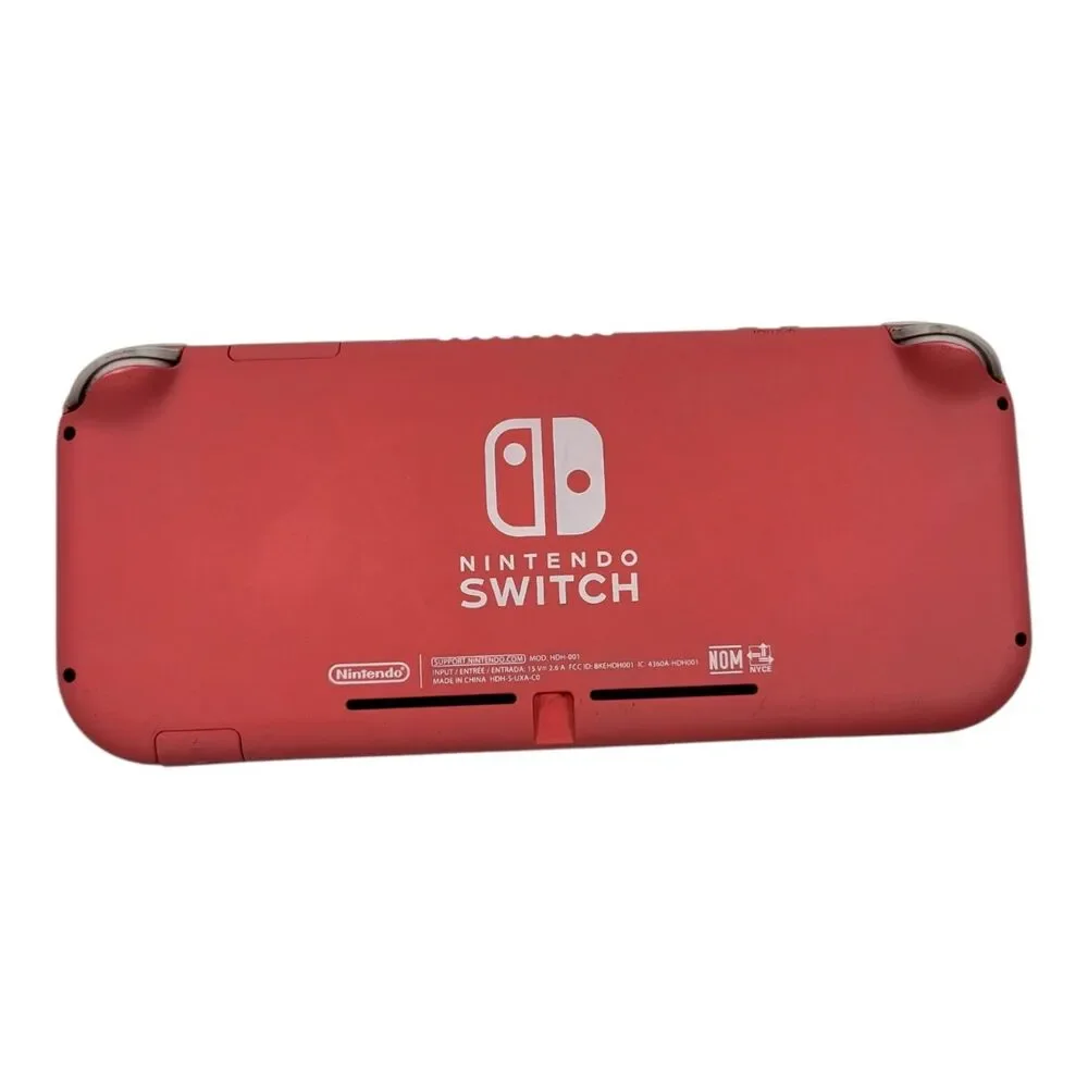 Nintendo Switch Lite Coral Pink Console With Case Handheld System HDH-001 Tested
